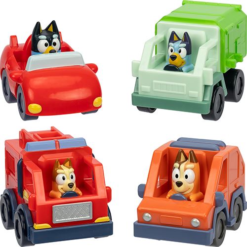Mini Veículos da Bluey - Moose Toys - Envio Aleatório
