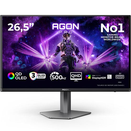 Monitor Gaming AOC Agon Pro AG276QKD2 | OLED 27'' | 500Hz | QHD