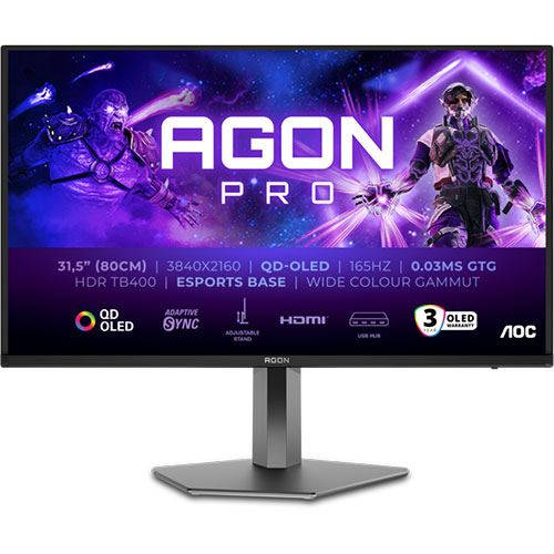 Monitor Gaming AOC Agon Pro AG326UD | OLED 32'' | 160Hz | 4K UHD