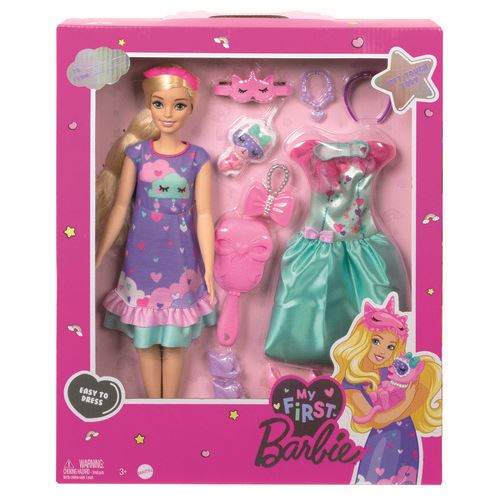 My First Barbie Dia & Noite Deluxe: Loira - Mattel