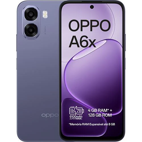 Oppo A6x - 128GB - Preto Ametista