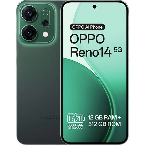 Oppo Reno14 5G - 512GB - Verde Luminoso