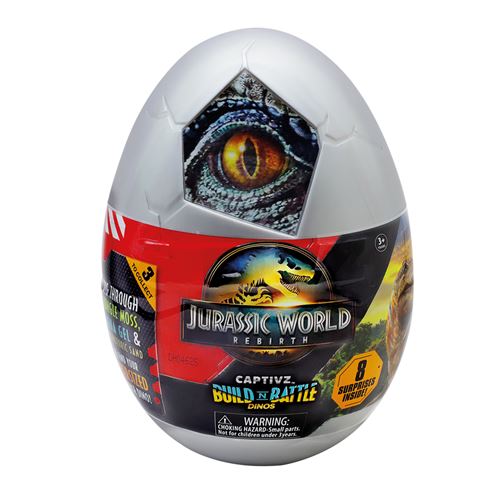 Ovo Mistério Jurassic World Rebirth Captivz - Toy Partner - Envio Aleatório