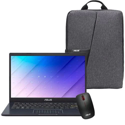 Pack Computador Portátil ASUS Vivobook Go 14 E410KA-N4CLHDPB1 | 14'' | Intel® Celeron® N4500 | 8GB | 256GB SSD + Mochila + Rato