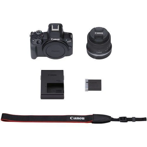 Pack Fotográfica Canon Mirrorless EOS R50 + RF-S 18-45 IS STM + Microfone Stereo + Tripé + Cartão de Memória 32 GB - Preto - Image 8