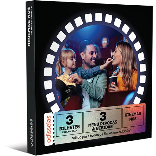 Pack Presente Odisseias - Cinemas NOS: Bilhetes & Pipocas em Família