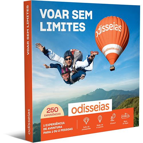 Pack Presente Odisseias - Voar Sem Limites | Experiência de Aventura para 1 ou 2 pessoas