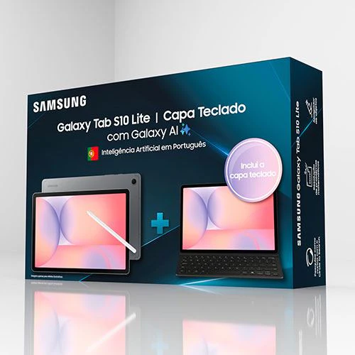 Pack Tablet Samsung Galaxy Tab S10 Lite - 10.9" - Wi-Fi - 128GB - Cinzento + Capa Teclado