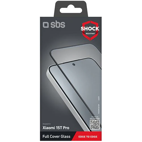 Película Ecrã Vidro Temperado SBS Full Cover Glass para Xiaomi 15T Pro- Moldura Preta - Image 2