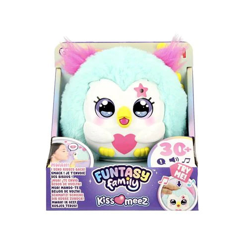 Peluche Interactivo Funtasy Familly: Kiss-Meez Azul - Jumbo | Diset