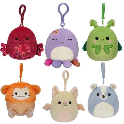 Peluche Porta-Chaves Squishmallows 8cm - Concentra - Envio Aleatório