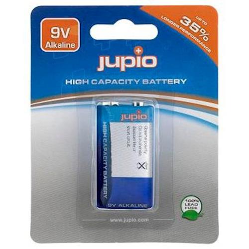 Pilha Alcalina Jupio 6LR61 JBA 9V