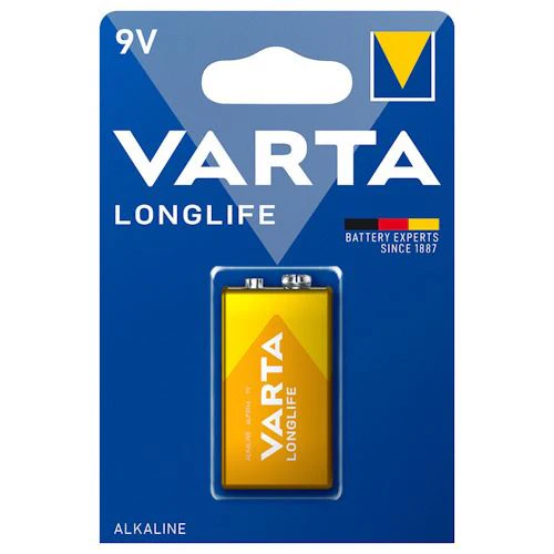 Pilha Alcalina Varta Longlife 9V - 1 Unidade
