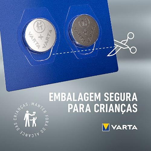 Pilha de Lítio Botão Varta CR2025 - 2 Unidades - Image 2