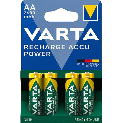 Pilha Recarregável Varta Accu Power AA - 4 Unidades