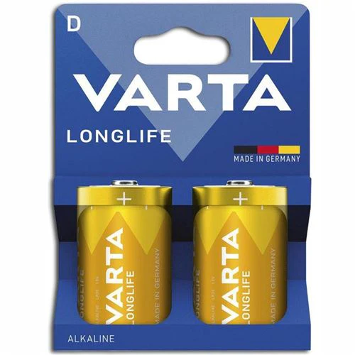 Pilhas Alcalinas Varta Longlife D LR20 - 2 Unidades