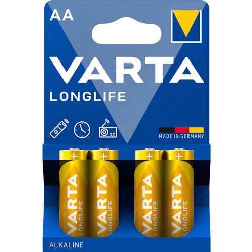 Pilhas Alcalinas Varta Longlife Power AA - 4 Unidades