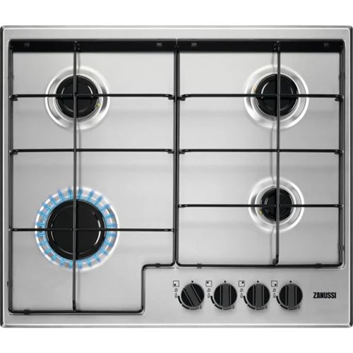 Placa a Gás Zanussi ZGH65414XA | 59.5 cm | 4 Zonas | Aço inoxidável