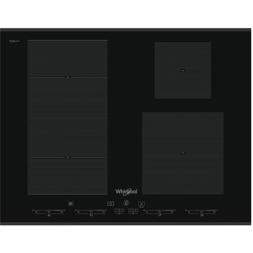 Placa de Indução Whirlpool SMC654FBTIXL | 65 cm | 4 Zonas | Preto