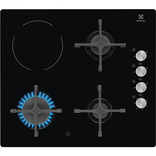 Placa Mista Electrolux EGE6182NOK | 58 cm | 4 Zonas | Preto
