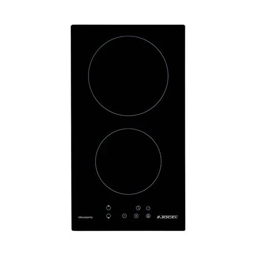 Placa de Vitrocerâmica Jocel JP2EV010148 | 28,8 cm | 2 Zonas | Preto