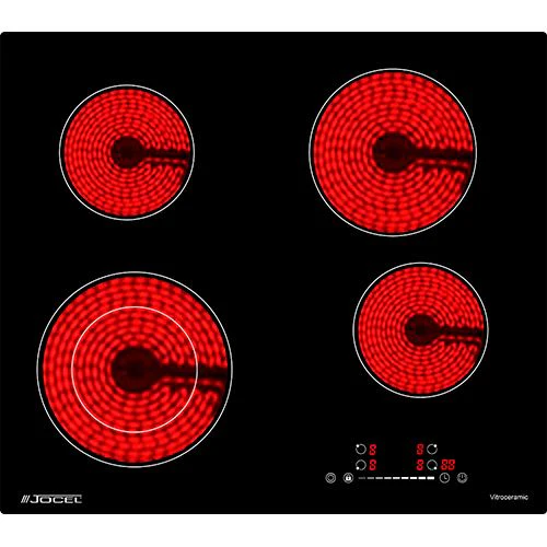 Placa Vitrocerâmica Jocel JP4EV002273 | Elétrica | 59 cm | 4 Zonas | Preto