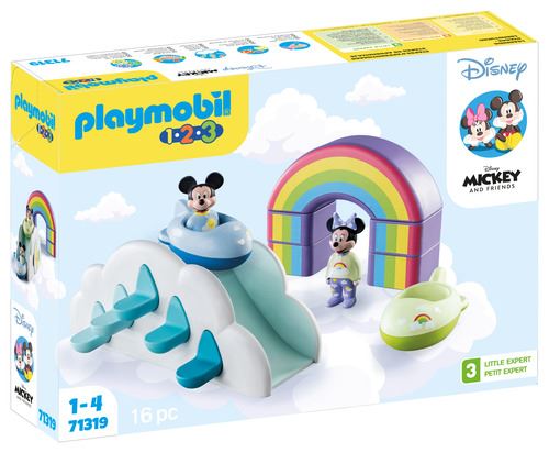 Playmobil 1.2.3. & Disney 71319 - Mickey e Minnie na Casa das Nuvens