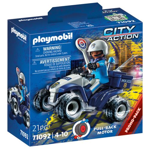 Playmobil City Action 71092 - Policia Speed Quad | Promo-Pack