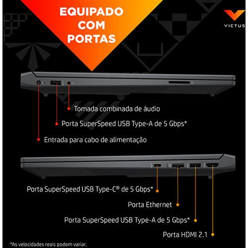 Computador Portátil Gaming HP Victus 15-fb0020np | 15,6'' | GeForce RTX 3050 | Ryzen 5 5600H | 16GB | 512GB SSD - Image 3