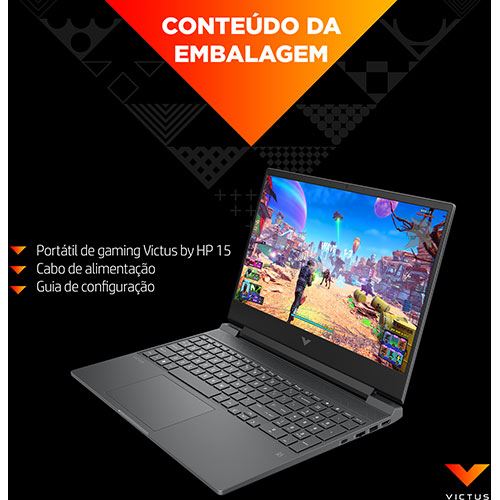 Computador Portátil Gaming HP Victus 15-fb0020np | 15,6'' | GeForce RTX 3050 | Ryzen 5 5600H | 16GB | 512GB SSD - Image 7