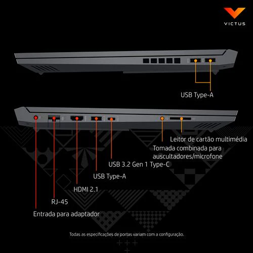 Computador Portátil Gaming Victus by HP 16-e0004np | 16,1'' | GeForce RTX 3050Ti | Ryzen 7 5800H | 8GB | 512GB SSD - Image 5