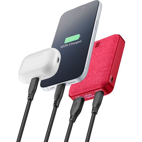 Powerbank Cellularline Glam PBGLAM10000PDR - 10000mAh - Rosa - Image 2