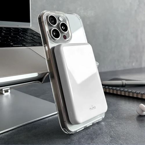 Powerbank com MagSafe Puro Power Mag Plus 5000mAh 20W + 15W Qi2 - Branco - Image 3