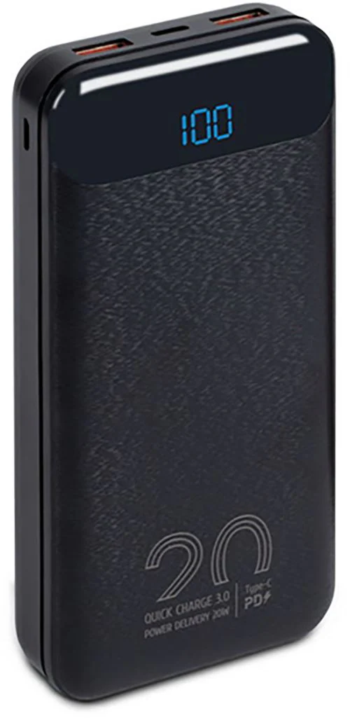 Powerbank Rivacase 20000mAh 20W com Power Delivery - Preto