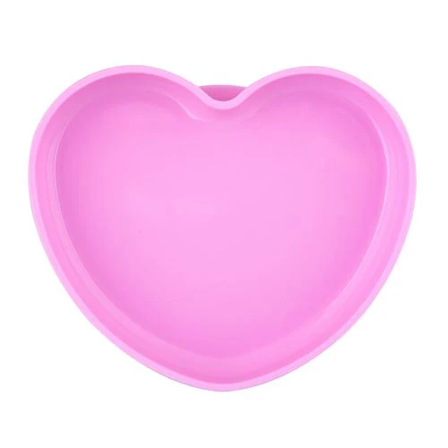 Prato em Silicone em Forma de Coração +9 Meses - Rosa - Chicco