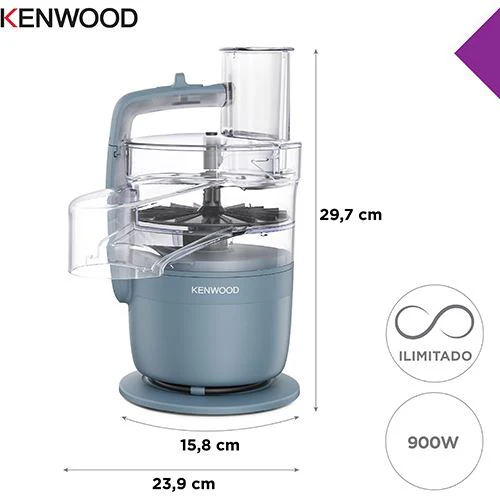 Processador de Alimentos Kenwood MultiPro Go FDP23.140GY - Azul - Image 5
