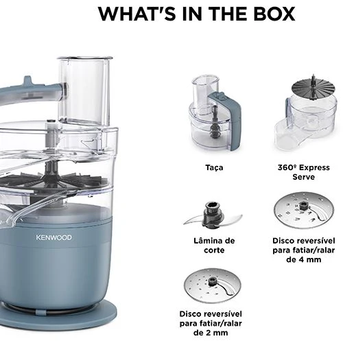 Processador de Alimentos Kenwood MultiPro Go FDP23.140GY - Azul - Image 7