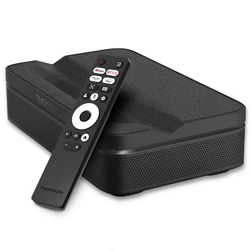 Projetor Laser Thomson Sirius PG55B 100" 4K Google TV com Bateria