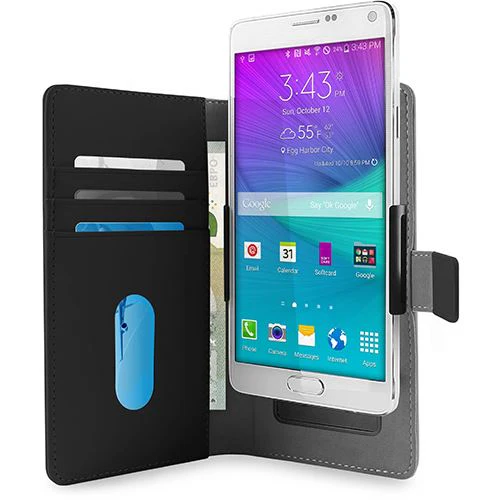 Capa Wallet em Pele Puro Smart Wallet XXL para Smartphones 6" - Preta - Image 2