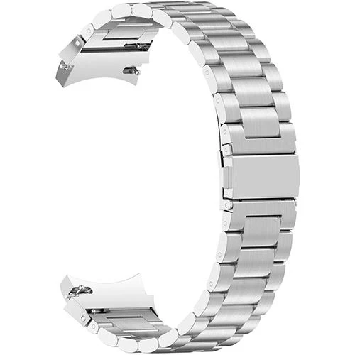 Bracelete Aço Inox Puro para Samsung Galaxy Watch 4 / 5 / 6 - Prateada