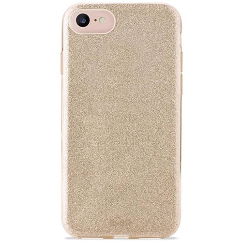 Capa Puro Shine Glitter para iPhone 6 / 6S / 7 / 8 / SE - Dourada