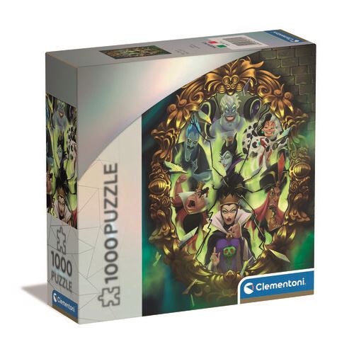 Puzzle 100 Anos Disney Villains Illustrato 1000 Peças - Clementoni