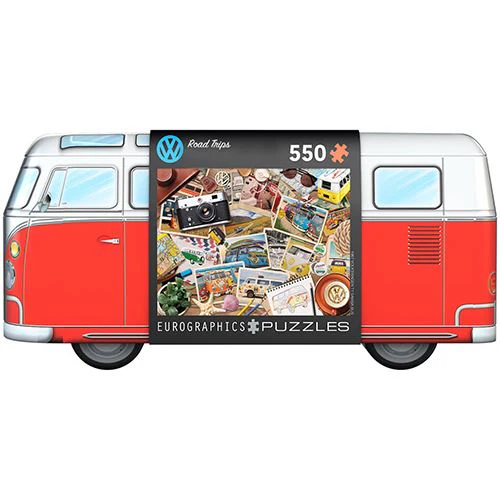 Puzzle Eurographics: Road Trips Volkswagen - 550 Peças | Inclui Póster - Sig Toys