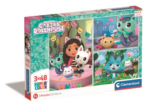 Puzzle Gabby's Dollhouse 3x48 - Clementoni