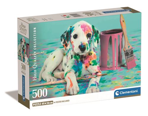 Puzzle High Quality Collection Compact: The Funny Dalmatian - 500 Peças - Clementoni