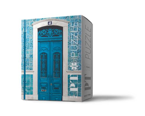 Puzzle Imagens de Portugal: Fachada Azul - 1000 Peças - Olivo