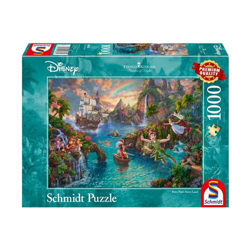 Puzzle Kinkade Disney: Peter Pan - 1000 Peças - Schmidt Puzzle