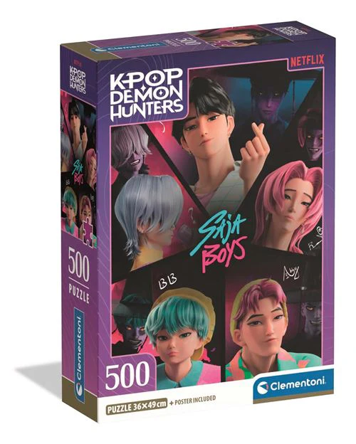 Puzzle Kpop Demon Hunters: Saja Boys - 500 Peças -Clementoni