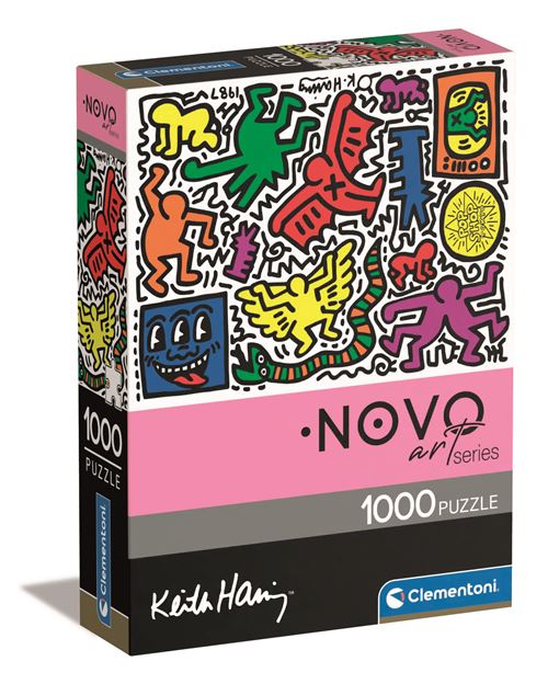 Puzzle Novo Art Series: Keith Haring - Imagem1 - 1000 Peças - Clementoni