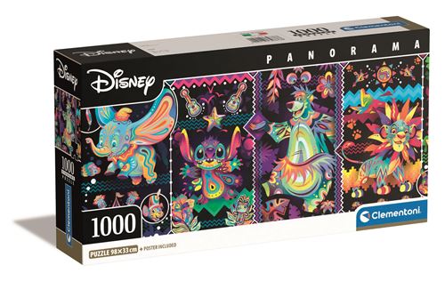 Puzzle Panorama: Disney - 1000 Peças - Clementoni